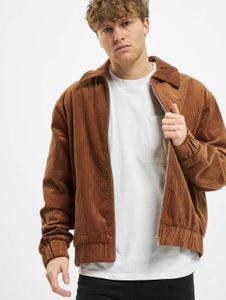 stylische Urban Classics Herren Jacke Reißverschluss Taschen 230 g/m² mit Baumwolle Braun