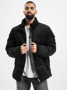 Chaqueta moderna para hombre URBAN CLASSICS con cremalleras, bolsillos, algodón de 230 g/m², negra.
