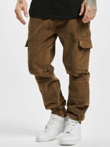Jean homme Casual Urban Classics, poches zippées, coton 200 g/m², marron