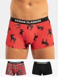 sommerliche Urban Classics Herren Shorts Stretch 160 g/m² mit Baumwolle Rot