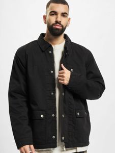 lässige Urban Classics Herren Jacke Taschen gefüttert 280 g/m² mit Baumwolle Schwarz