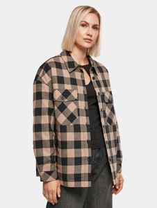 schlichte Urban Classics Damen Jacke 125 g/m² mit Baumwolle Beige/Schwarz
