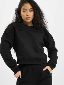 weiches Urban Classics Damen Sweatshirt Oversize 300 g/m² mit Baumwolle Schwarz