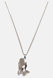 bequemes Urban Classics Unisex Kette Ketten-Detail Silber