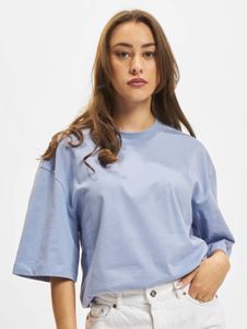 bequemes Urban Classics Damen T-Shirt Oversize 180 g/m² mit Baumwolle Blau