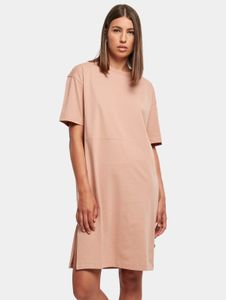 feminines Urban Classics Damen Kleid 180 g/m² mit Baumwolle Alt-Rosa