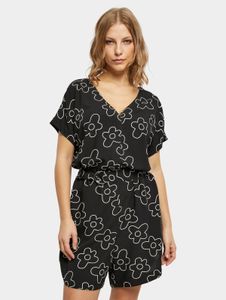 feminines Urban Classics Damen Kleid Taschen 115 g/m² Schwarz