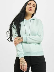 weicher Urban Classics Damen Hoodie große Kapuze Kordelzug 300 g/m² mit Baumwolle Pastell-Grün