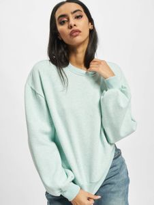 weiches Urban Classics Damen Sweatshirt Rippbündchen Oversize 300 g/m² mit Baumwolle Pastell-Grün