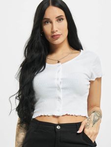 sportliches Urban Classics Damen T-Shirt Stretch 180 g/m² mit Baumwolle Weiß