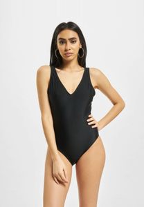 modisches Urban Classics Damen Kleid Stretch 190 g/m² Schwarz