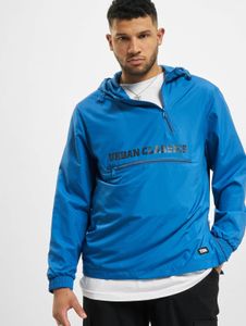 Functional Urban Classics men's jacket with zip and hood, 78 g/m², blue