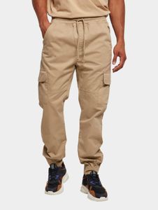 Casual Urban Classics men's jeans with drawstring and Velcro closure, 320 g/m² cotton, beige
