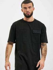 modernes Urban Classics Herren T-Shirt Klettverschluss Oversize 240 g/m² mit Baumwolle Schwarz