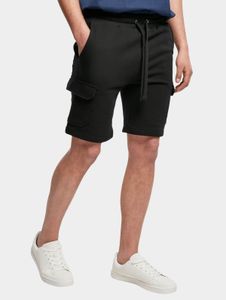 Pantalones cortos casuales Urban Classics para hombre, 305 g/m², de algodón, color negro.