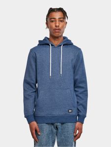 bequemer Urban Classics Herren Hoodie Kordelzug Rippstrick 300 g/m² mit Baumwolle Blau