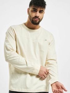 bequemes URBAN CLASSICS Herren T-Shirt Rippbündchen 180 g/m² mit Baumwolle Ecru-Weiß