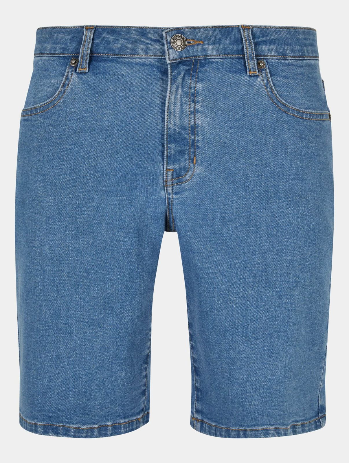 stylische Urban Classics Herren Jeans Stretch Reißverschluss Taschen mit Baumwolle Blau