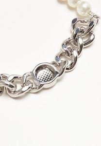 bequemer Urban Classics Unisex BH Ketten-Detail Silber