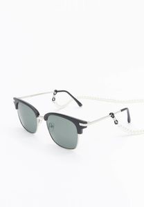 Gafas de sol Cool Urban Classics para hombre con detalle de cadena, negras