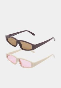 Stylish Urban Classics men's sunglasses, brown/cream