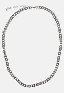 Collana unisex Urban Classics versatile, con dettaglio a catena, argento
