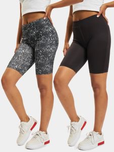 sommerliche Urban Classics Damen Shorts Stretch 200 g/m² Schwarz/Weiß