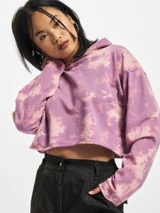 Sweat à capuche Casual Urban Classics pour femme, avec poignets et capuche côtelés, 300 g/m² coton, violet
