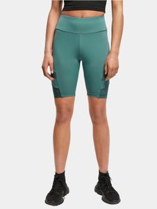 bequeme Urban Classics Damen Hose Stretch Mesh 210 g/m² Grün