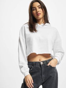 moderner Urban Classics Damen Hoodie Kapuze Oversize 300 g/m² mit Baumwolle Weiß