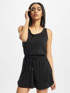 feminines Urban Classics Damen Kleid Taschen 200 g/m² Schwarz