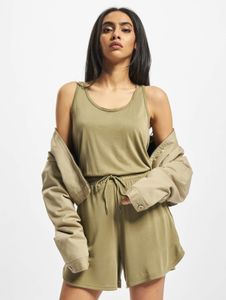 feminines Urban Classics Damen Kleid Taschen 200 g/m² Beige