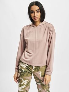 Sweat à capuche Soft Urban Classics pour femme, grande capuche, poignets côtelés, 300 g/m², rose antique
