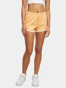 bequeme Urban Classics Damen Shorts 240 g/m² mit Baumwolle Orange