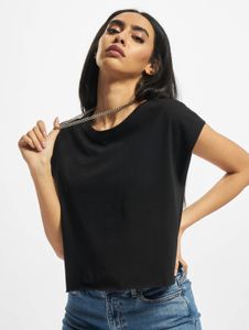 sportliches Urban Classics Damen T-Shirt 180 g/m² mit Baumwolle Schwarz