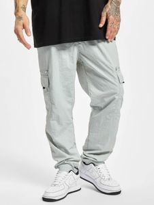 lässige Urban Classics Herren Jeans Klettverschluss Taschen 97 g/m² Grau