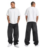 Moderne URBAN CLASSICS Herren Loose Fit Jeans – Klassische Denim-Hose aus Baumwolle in Schwarz