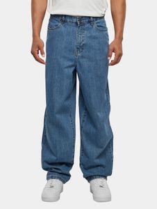 stylische URBAN CLASSICS Herren Jeans Reißverschluss Taschen 150 g/m² mit Baumwolle Blau