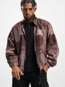 lässige Urban Classics Herren Jacke Reißverschluss gefüttert 78 g/m² Bordeaux-Rot