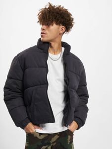 schlichte URBAN CLASSICS Herren Jacke Reißverschluss Taschen 96 g/m² Schwarz