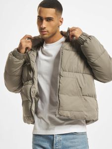 moderne URBAN CLASSICS Herren Jacke Reißverschluss Taschen 96 g/m² Grau