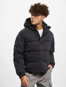 Veste homme URBAN CLASSICS fonctionnelle, grande capuche, fermeture zippée, 96 g/m², noire