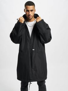moderne Urban Classics Herren Jacke Kordelzug Reißverschluss 88 g/m² Schwarz