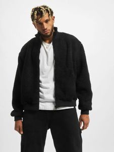 lässige Urban Classics Herren Jacke Reißverschluss Taschen 700 g/m² Schwarz