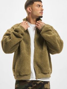 Stylish URBAN CLASSICS men's jacket, 700 g/m², olive green