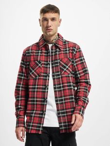 Comoda polo da uomo Urban Classics, 125 g/m², cotone, rosso/nero