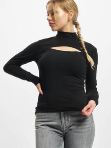 Sudadera elástica para mujer Casual Urban Classics, 180 g/m², de algodón, color negro.