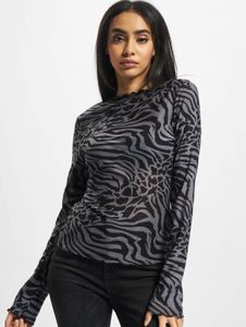 weiches Urban Classics Damen Sweatshirt Stretch 117 g/m² Schwarz/Grau