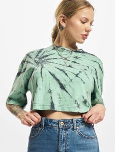 Camiseta deportiva extragrande para mujer de Urban Classics, 180 g/m², algodón, verde.