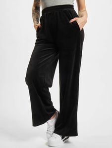 bequeme Urban Classics Damen Hose Straight Fit Stretch Taschen Schwarz